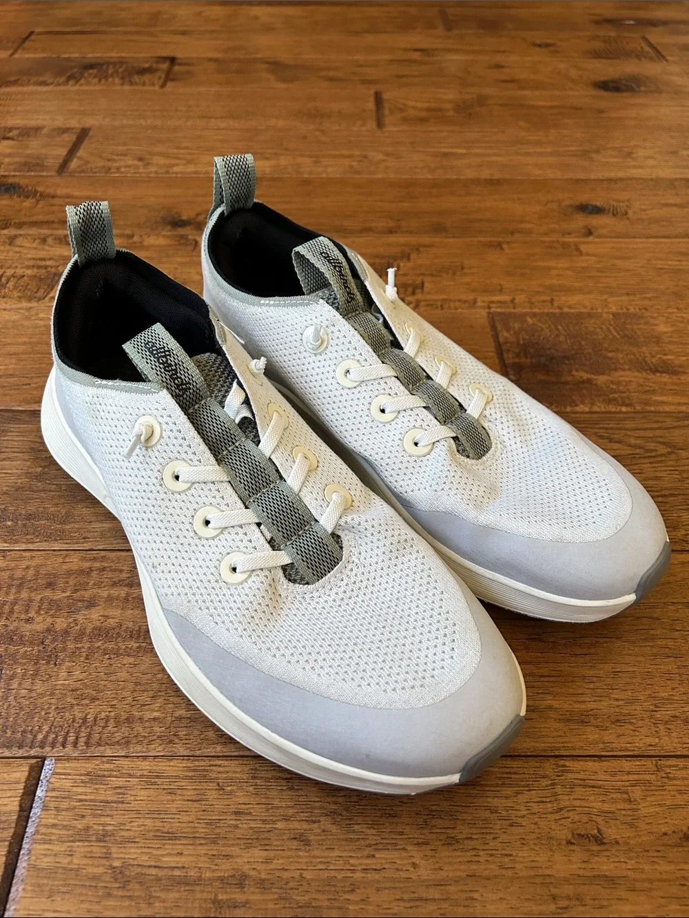 Allbirds Tree Runner Go Utility Sneakers Blizzard / Hazy Pine Mens Size 9